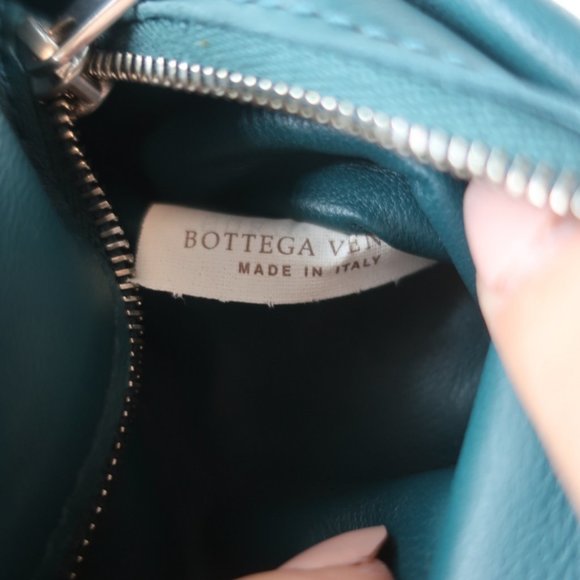 BOTTEGA VENETA PADDED CASSETTE BAG TEAL INTRECCIATO LEATHER CROSSBODY NEW - Picture 12 of 12